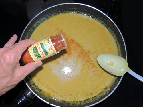 add cayenne to suit your mood