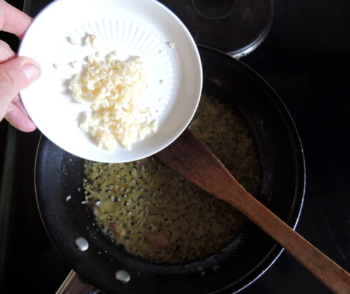add garlic next