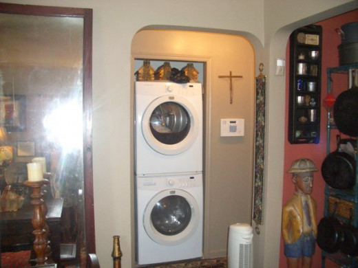 Coat Closet turned Laundry Room.