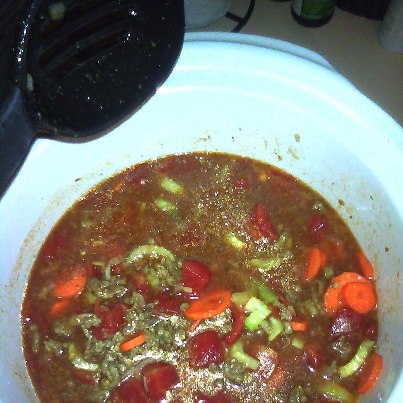 It cooks like a stew!