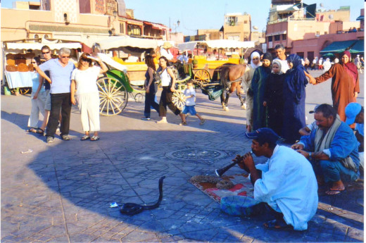 You don't need to be a snake charmer to get along in Morocco. Just follow the customs of the culture.