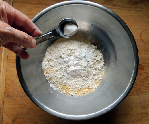add your baking powder & soda