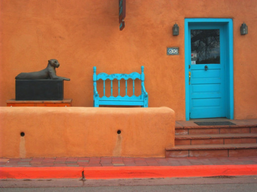 Canyon Road provides visitors with a chance to view many works of art