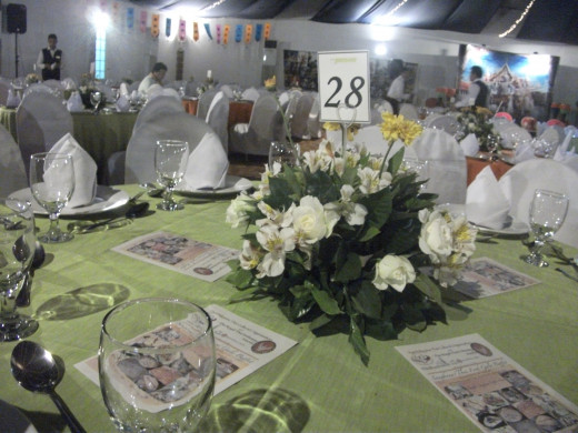 fancy table setting for the night. :)