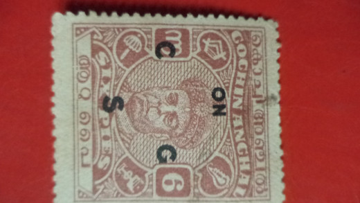 stamp representing the anchal system that prevailed in Kerala