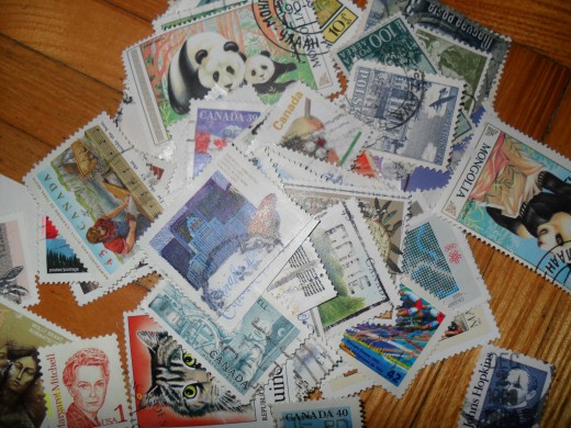 How to get stamps from paper.