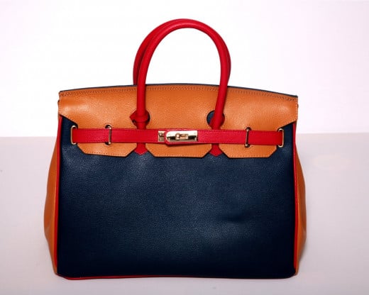 Pure Italy  Carbotti Dark Palmetto 'Birkin' Handbag
