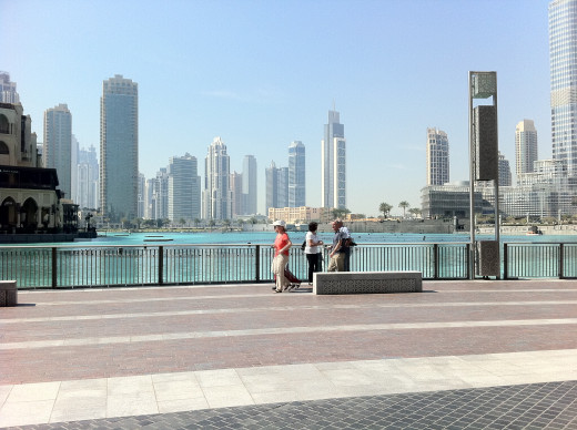 A view unto the towers on Sheikh Zayed Road