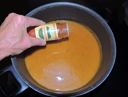 add a dash of cayenne pepper
