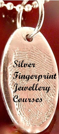Silver Fingerprint Jewellery.  Image by Funky Art Queen