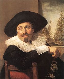 Portrait of a Gentleman, Isaak Abrahamsz Massa by Frans Hals 1626, and given to the AGO in 1955 by Frank P. Woods
