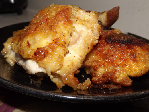 Over fried chicken is a healthier option to grease fried.