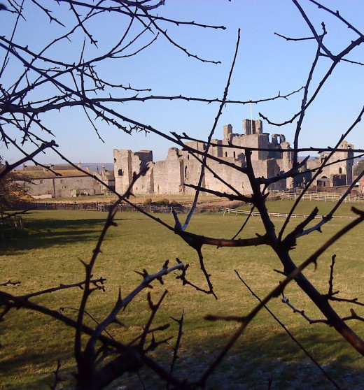 A view of Middleham Castle.