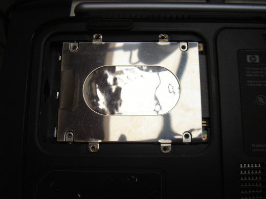 Added back a hard drive caddy to hold the hard drive in position.