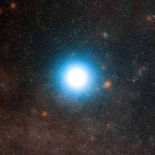 A photograph of Alpha Centauri, the closest star to Earth besides the sun.