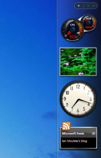 Windows Vista gadgets © Microsoft Corp.
