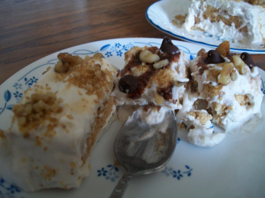 I indulged in a piece of each cake.... I sometimes lack willpower ;)