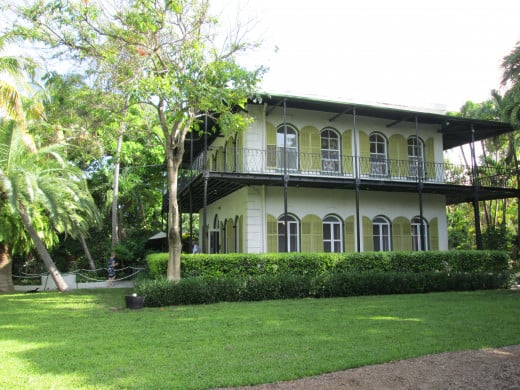 Hemingway's Home in Key West Florida gives you a glimpse of how the great American author lived and wrote. 