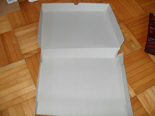 What the empty cookie box looks like before the project