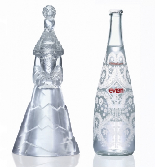 To revive its brand with high-end consumers Evian constantly launches new designer bottles 