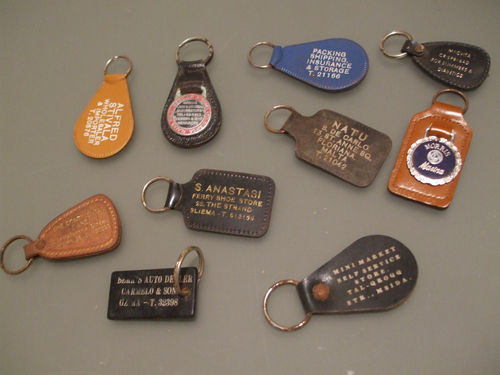 A lot of vintage key chains up for sale on ebay.
