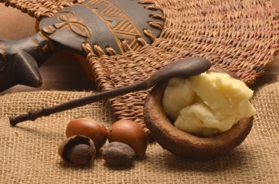 Shea butter comes from the nut of the Shea tree, found in West Africa. 