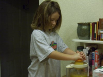 Helping with dinner!
