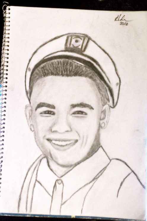And this is the final Pencil Sketch of Tyler