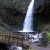 Upper Latourell Falls and the bridge before it. Upper Latourell Falls and the bridge before it.