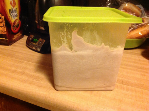 Store leftovers in an airtight plastic container in the freezer. 