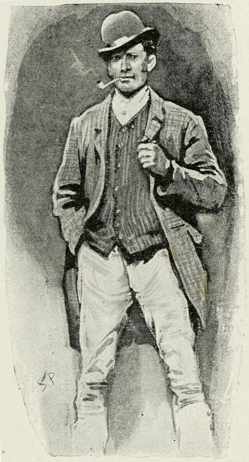 Holmes in disguise as a Horse Groom in A Scandal in Bohemia