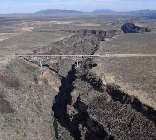 The Rio Grande Gorge with San Antonito mountain in the background