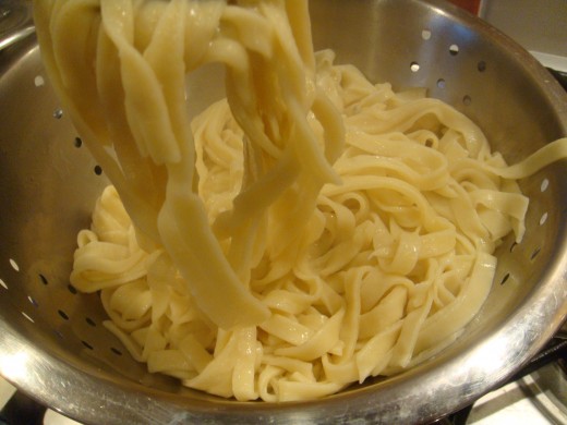 Fresh home made pasta