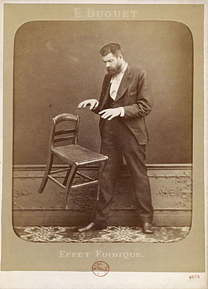 Edouard Isidore Buguet in a telekinesis photo hoax.