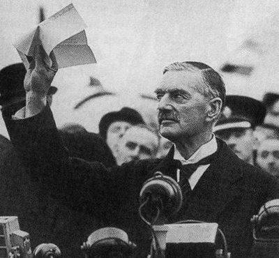 Neville Chamberlain After The Munich Conference 