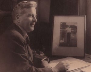Photograph of Australian speech therapist Lionel Logue, date unknown. This image was probably taken in London c. 1930, when Logue was employed in assisting the Duke of York (later George VI) to overcome a stammer.