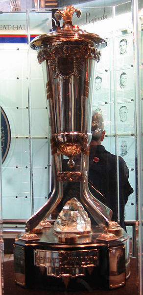 The cherished Prince of Wales Trophy, awarded to the winner of hockey's tough Eastern Conference
