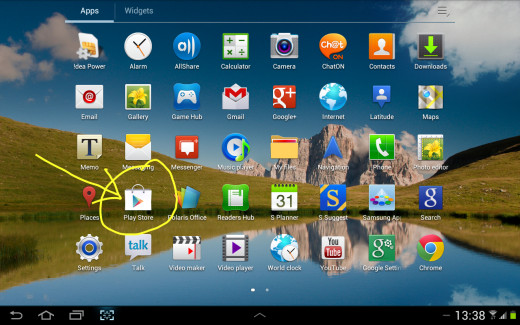 The Google playstore