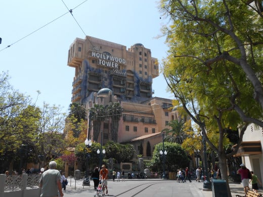 The Twilight Zone's Tower of Terror ride in Hollywood Land.