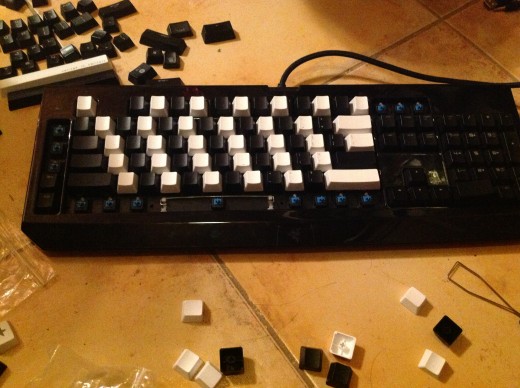 If you are using blank keys, you should have a copy of the design close by and refer to it often!
