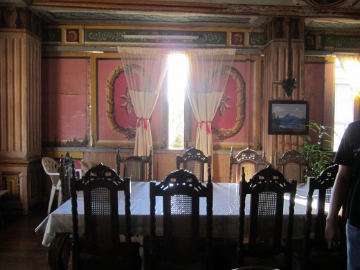 The living room of the Gaviola home.