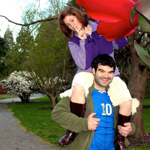 Me now, a big ol happy guy with a wife growing out of my neck! 