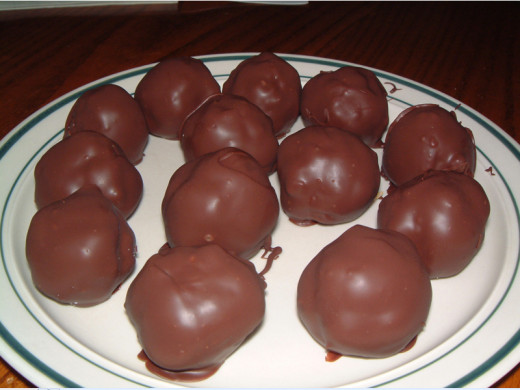 Picture of Tasty Homemade Dark Chocolate Balls