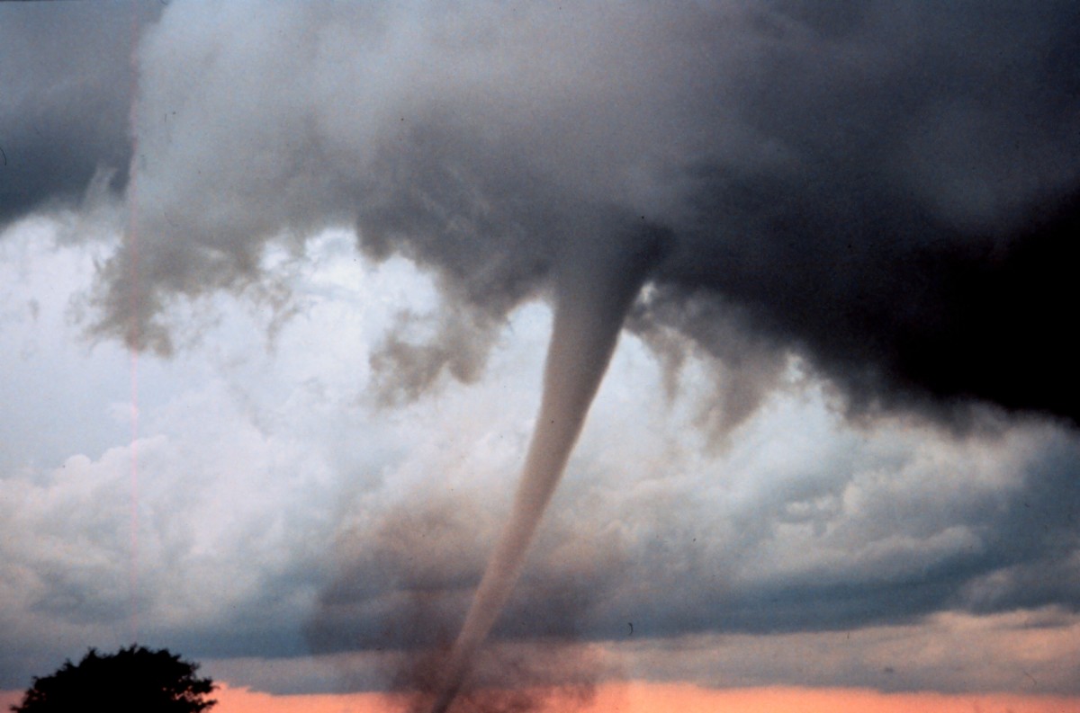 This tornado was photographed 7 miles south of Anadarko, Oklahoma, May 3, 1999. Even something that can be very destructive can be beautiful.