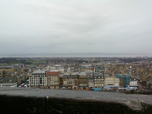 View from the top of Edinburgh Castle