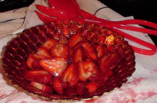 Just a touch of balsamic vinegar makes strawberries more, well strawberrier. Weird but true.