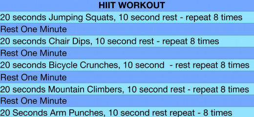 A slightly different version of my workout with added rest breaks 