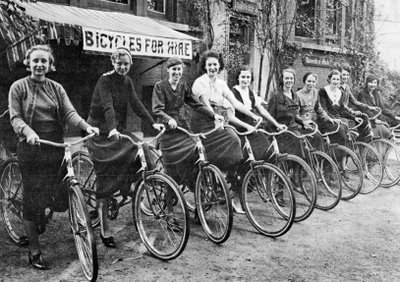 Bikes for hire have been available for a long time in some places.
