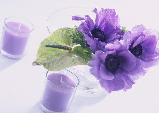 Scent is another great way to relax and think happy thoughts.