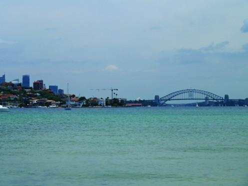 Sydney Harbour, from Dumaresq Road, Rose Bay, New South Wales, Australia.